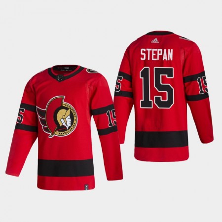 Ottawa Senators Derek Stepan 15 2020-21 Reverse Retro Authentic Shirt - Mannen